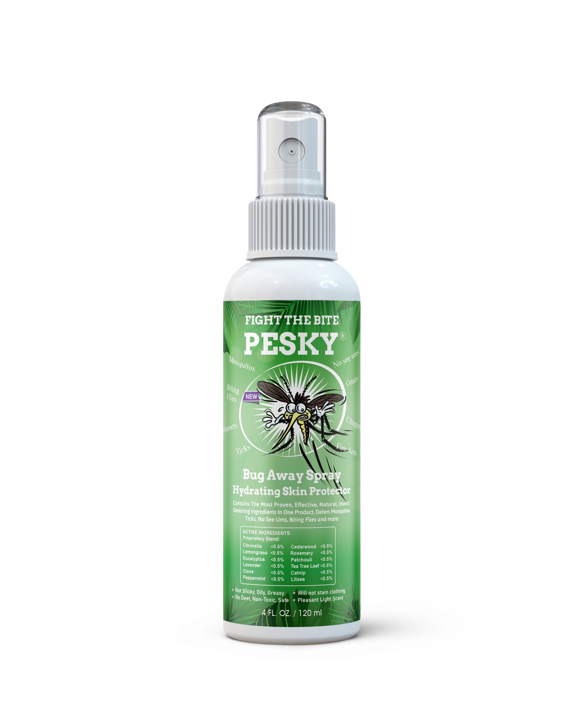 A PESKY® Bug Stay Away Spray and Natural Hydrating Skin Moisturizer