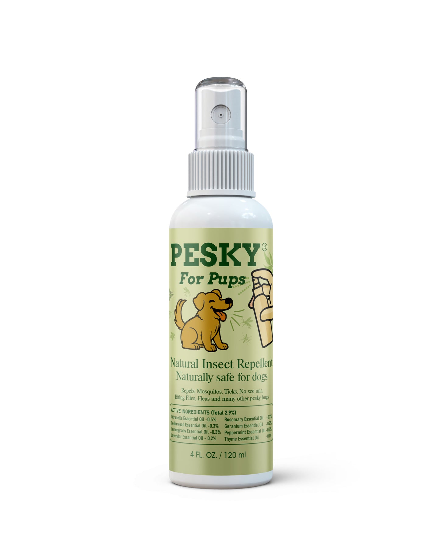 🐶 PESKY for Pups — Natural Insect Repellent for Dogs