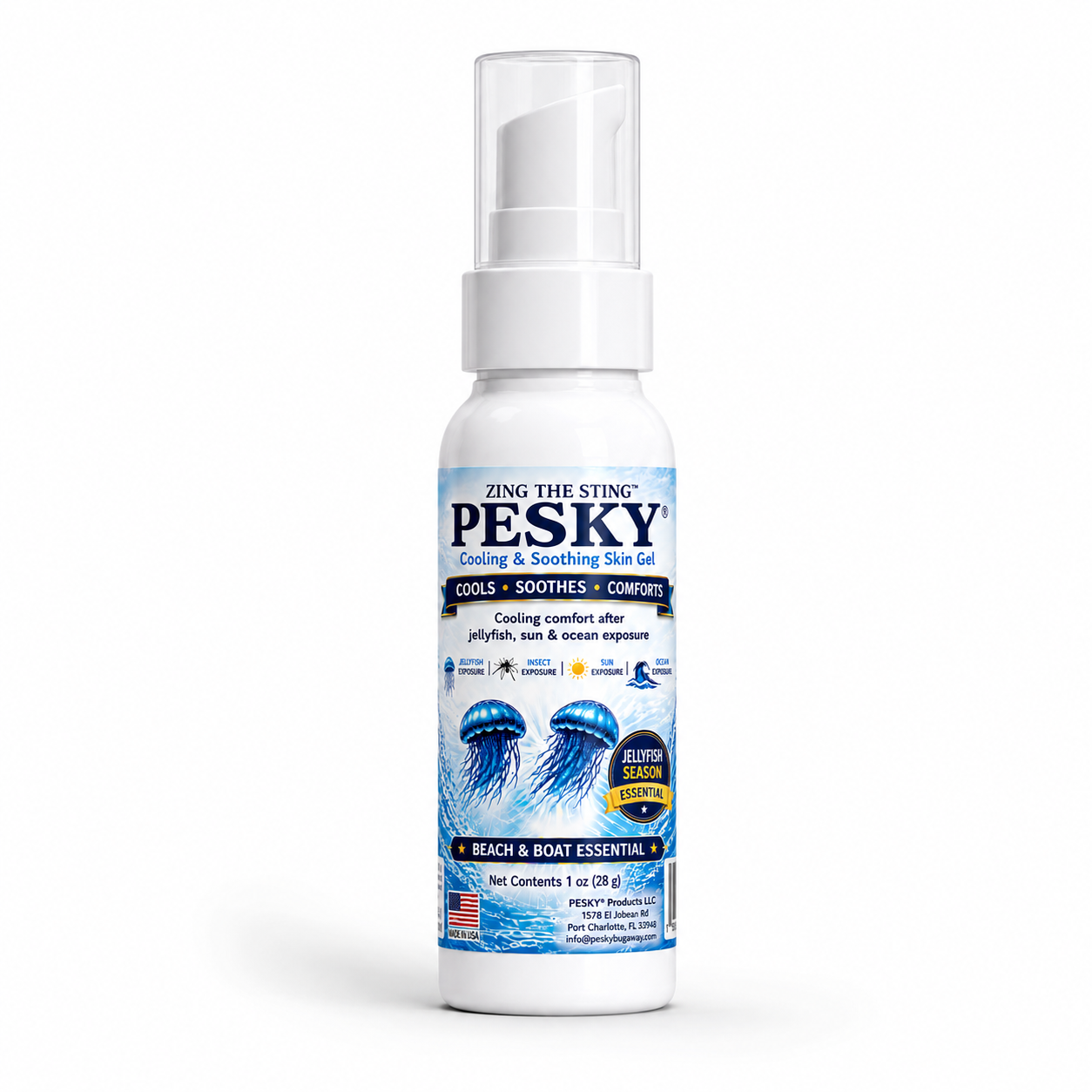 PESKY® Cooling Comfort After Stings for beach days, boating, camping, and outdoor travel